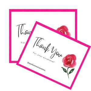 Business Packaging Cards/ Thank You Business Card